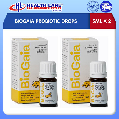 BIOGAIA PROBIOTIC DROPS (5ML X 2)